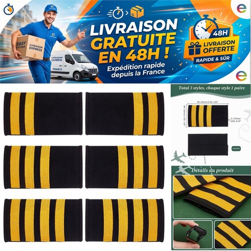 épaulettes uniforme pilote - uniforme,