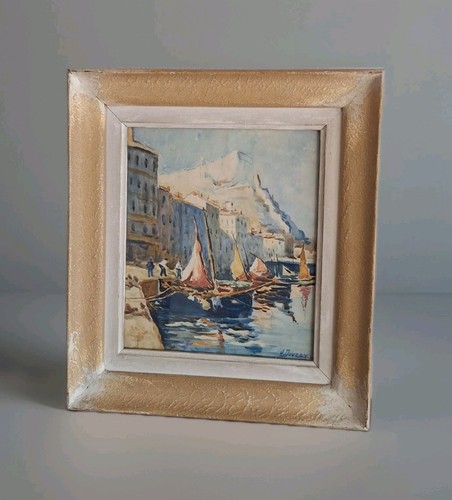 Peinture paysage marin - marin, ville