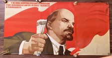 Grande Affiche Propagande - Lénine Pravda - Trois Parties