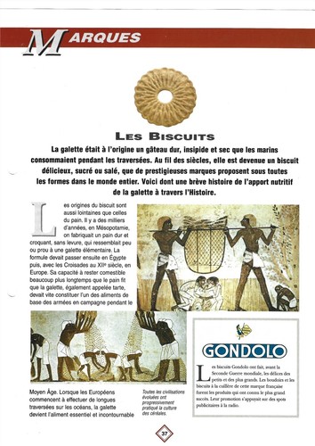 Publicite biscuits gondolo - biscuits,