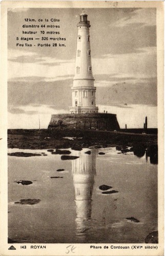 Cpa royan phare de cordouan - de,