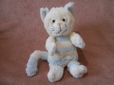 Doudou Peluche chat écru