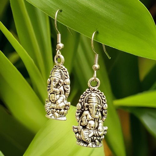 Boucles oreilles ganesh - d'oreilles, dieu