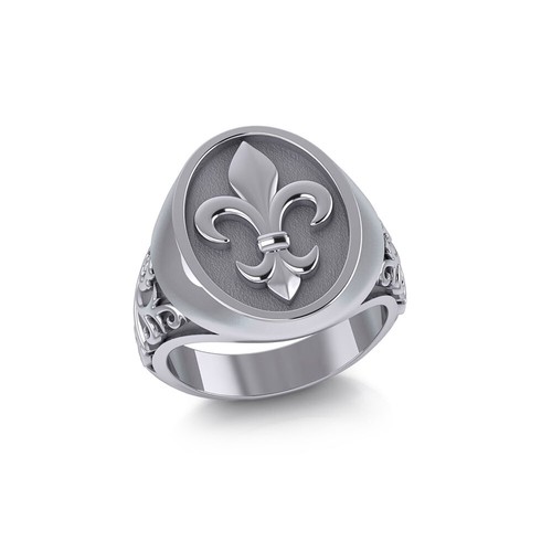 Fleur lis 925 bague - fleur,