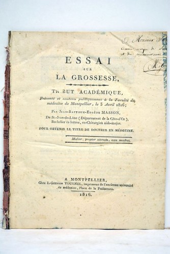 Livre ancien masson - masson, sur