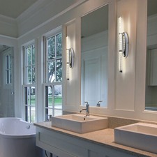 Applique Murale Couloir Éclairage Miroir Chrome Clair LED Luminaire de Salon 2er