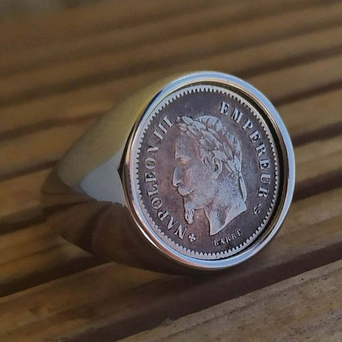 Bague chevalière argent - chevalière, en