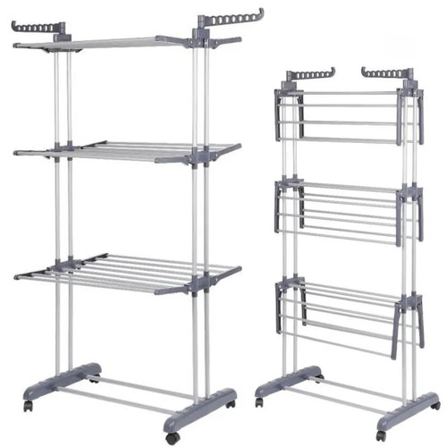Séchoir linge inox pliable - séchoir, à