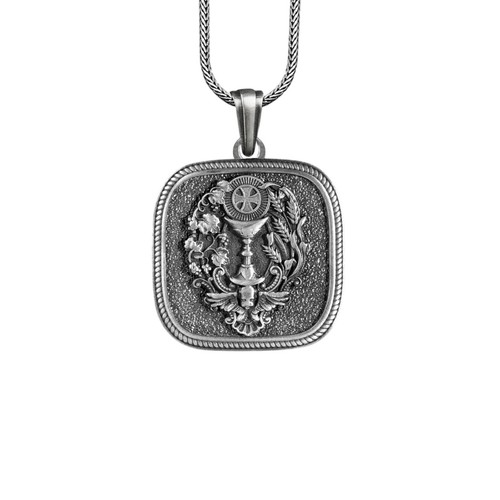 Collier eucharistie argent - collier, en