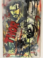 Val 107-Tableau art moderne, Street Art, Acrylique Sur Toile Signé Main ÇA-THOR