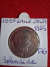 MONNAIE DE 100F EMILE ZOLA EN ARGENT MASSIF 900%