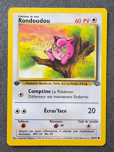 Carte pokemon rondoudou 64 - carte,