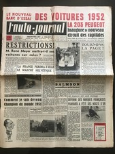 b)L'AUTO-JOURNAL n°43 du 12/1951 Essai 203 peugeot/ Voiture sous-marine/ Panhard