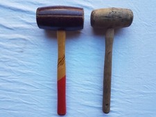 Ancien maillet marteau outil métier menuisier ébéniste sculpteur sur bois