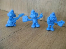 3 schtroumpfs monochrome bleu