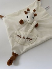 5629?EXCELLENT ÉTAT Doudou Mouchoir Plat Vulli SOPHIE LA GIRAFE marron beige
