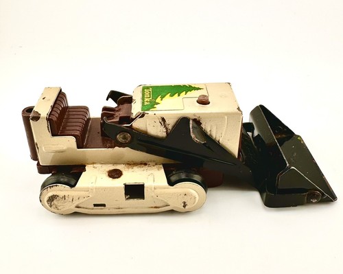 Vtg tonka bulldozer mini front - bulldozer,