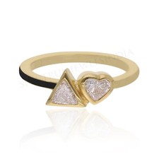 0.52 CT Triangle Forme Coeur