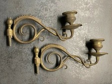 2 bras chandeliers en bronze anciens amovibles