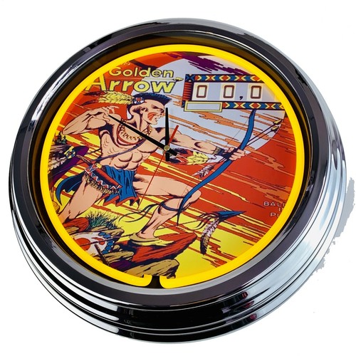 0585 horloge flipper - flipper, doré