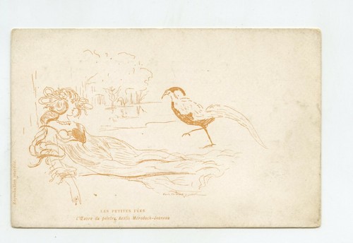 Cpa art nouveau les - art,