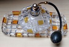 VAPORISATEUR DE PARFUM VINTAGE EN VERRE AVEC COUPELLE ASSORTIE - ANNÉES 70