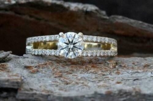 Bague fiançailles or - de,