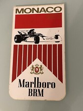 Autocollant Vintage Grand Prix Monaco 1972 Marlboro BRM