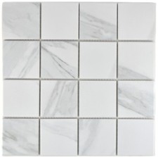 Carreaux de Mosaique Carrara Marbre Optique Paroi Receveur de Douche Cuisine