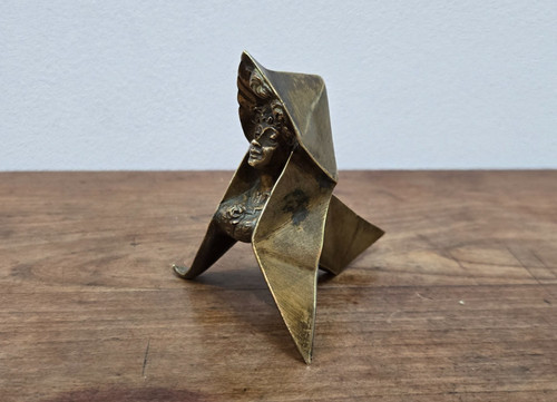 Sculpture bronze cocotte femme