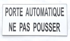 plaque gravée "PORTE