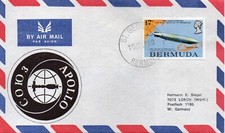 APOLLO SOYUZ Tracking from BERMUDA St George's station Space cover RARE !