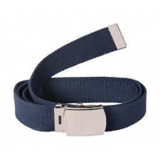 CEINTURE SANGLE TOILE BLEUE