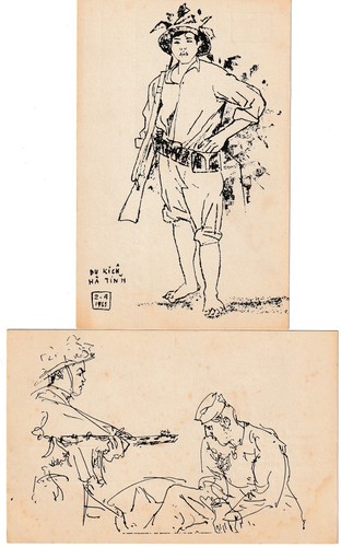 Guerre vietnam 18 cartes - vietnam,,