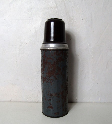 Ancien thermos métal - ancien,