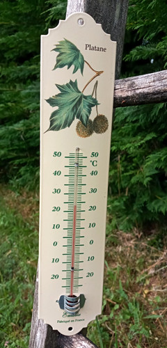 Enameled thermometer leaves
