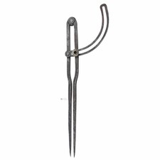 Grand Compas Forgé En Fer Compas À Main Ancien Antique 45Cm