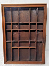 Vitrine murale vintage bois - vitrine, en