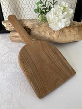 825⚜️ Déco Ancien Battoir à Linge en Bois Vintage Hauteur 34 Cm