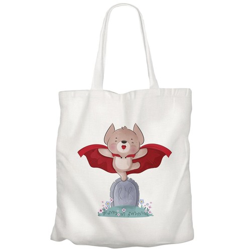 Sac tissu vampire ourson - en,