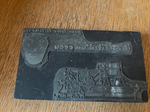 Plaque imprimerie ancienne - d’imprimerie,