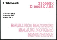 Manual KAWASAKI Z 1000 SX -ABS ZX1000 GB/HB 2010 PROPIETARIO MANUTENZIONE BOEKJE