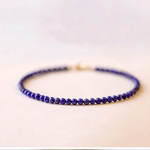 Bracelet perles lapis lazuli - perles,
