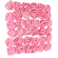  144 Pcs Fleur Artificiel Rose Tete De Fleurs Artificielles Fausses Têtes