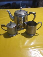 Cafetière , Sucrier, Pot À Lait D’hôtel Métal Argenté