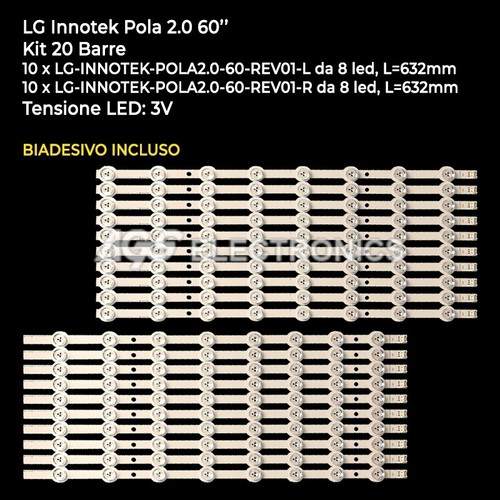 Kit barres strip led lg - 20, tv