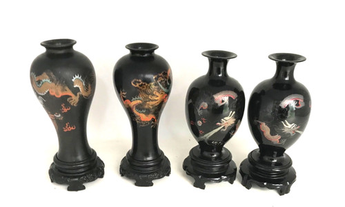 Vases laque de fuzhou - vases,