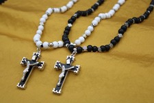 Collier croix foi chapelet