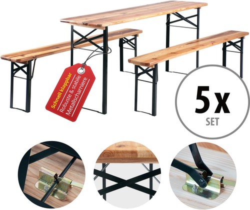 Ensemble brasserie table - 5x,