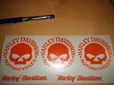 lot 5 stickers autocollant harley davidson skull sportster iron casque réservoir